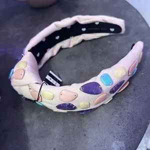 LELE SADOUGHI Pebble Mosaic Knotted Headband Lele Sadoughi Pebble Mosaic Knotted Headband | Neiman Marcus main image 2